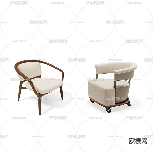 现代椅子 休闲椅3d模型下载