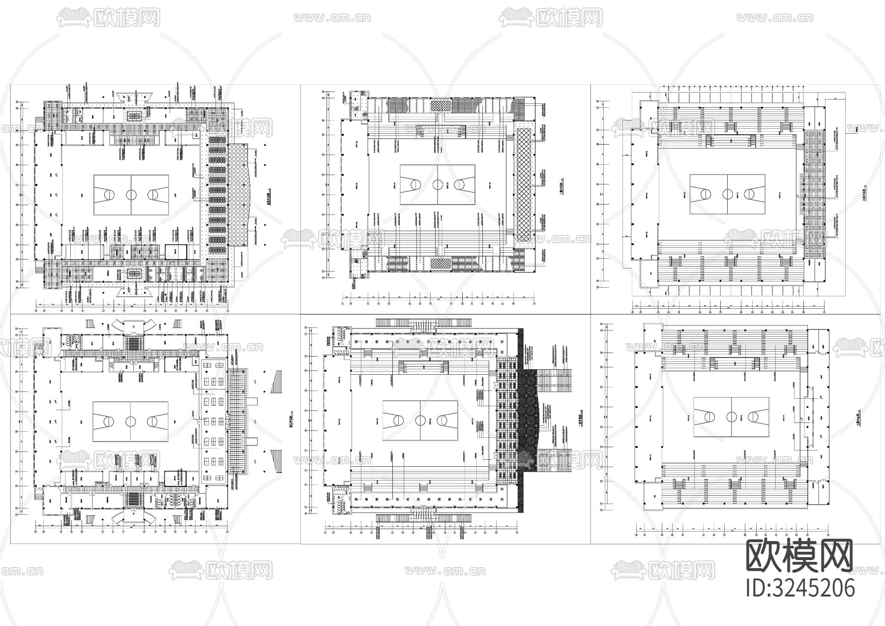 体育馆cad平面图下载