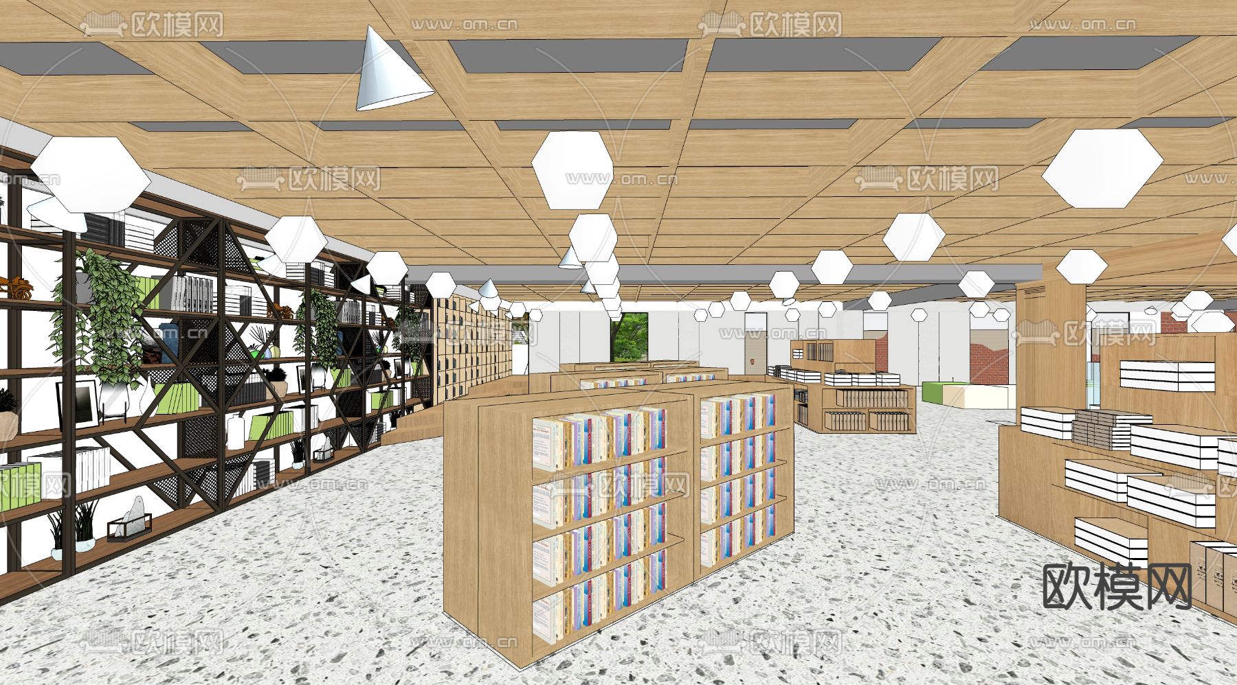 陶瓷博物馆su模型下载（渲染图2）