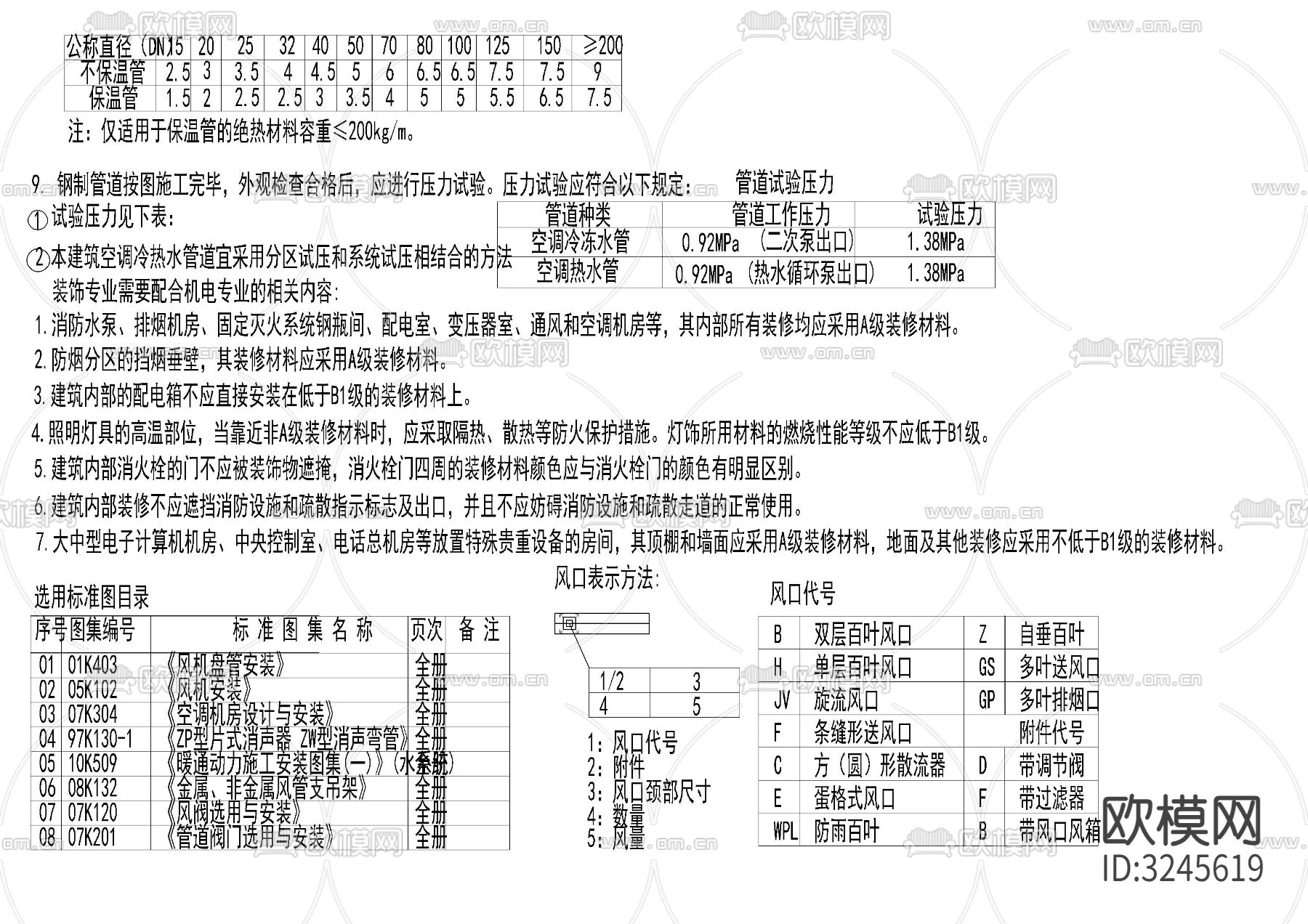 暖通设计说明cad图库下载（渲染图3）
