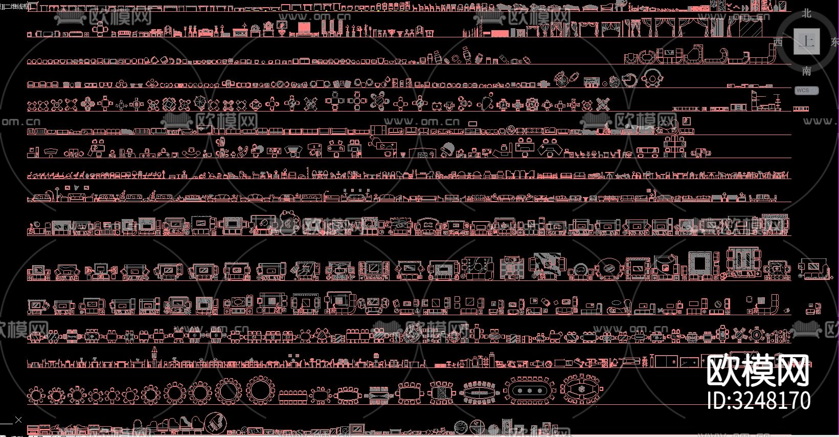 综合家装家居CAD图库下载（渲染图2）
