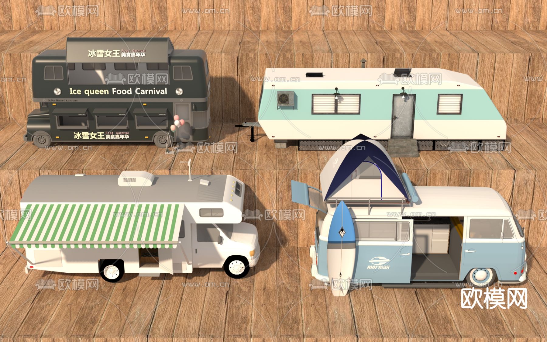 现代露营帐篷3d模型下载