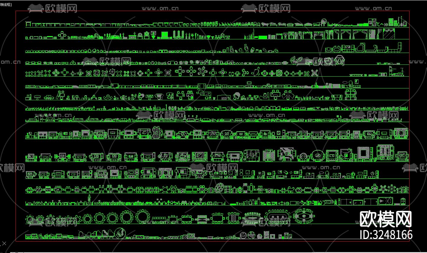超全装修设计CAD图库下载（渲染图4）