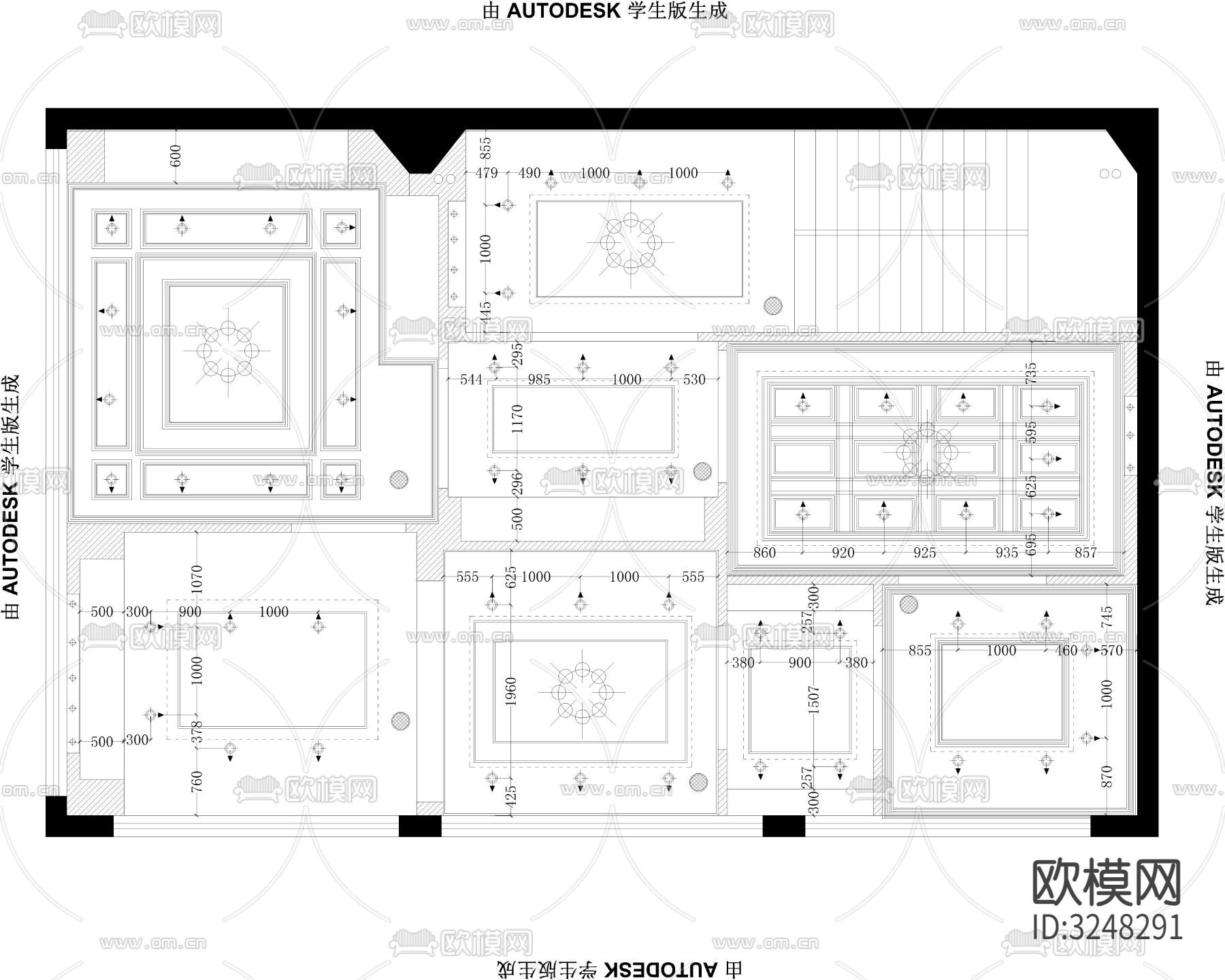 诗尼曼专卖店cad施工图下载（渲染图4）