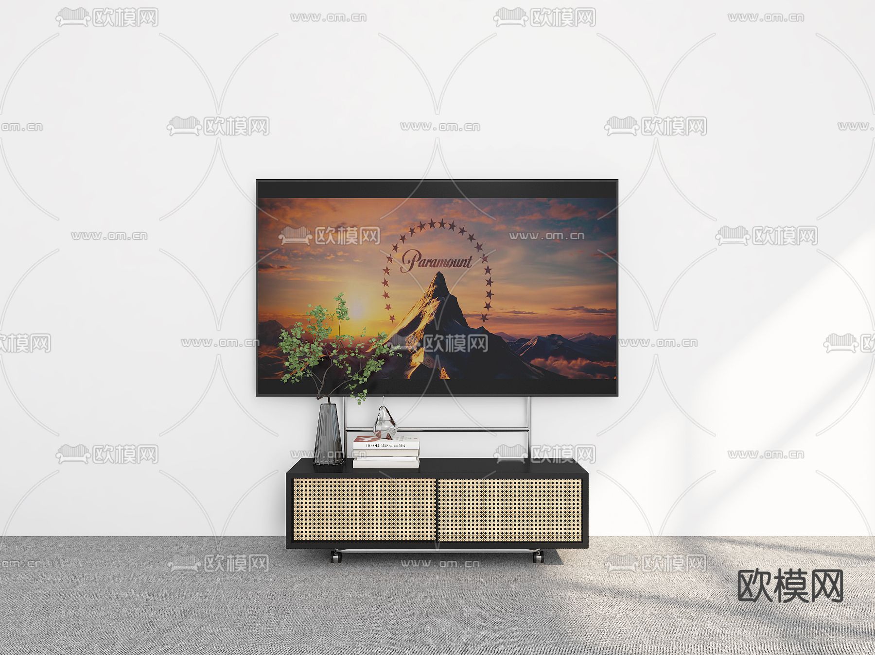 支架电视 智慧屏3d模型下载