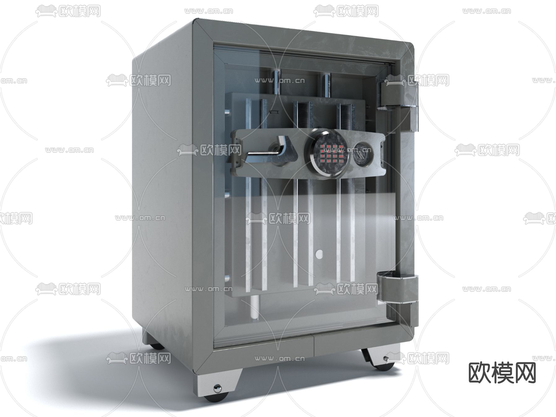 保险箱 安全箱 存储箱3d模型下载