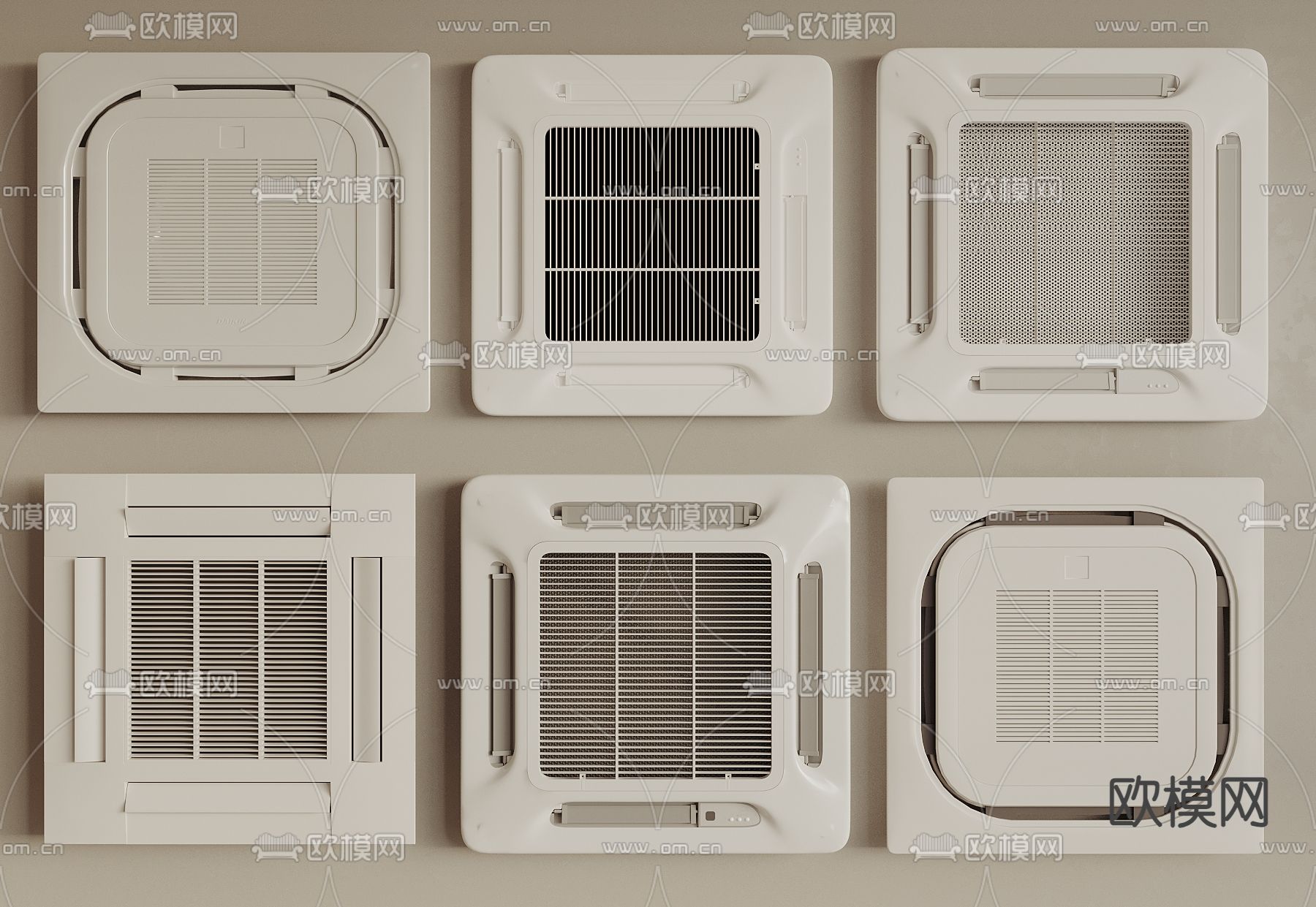 空调出风口 出风口 中央空调3d模型下载