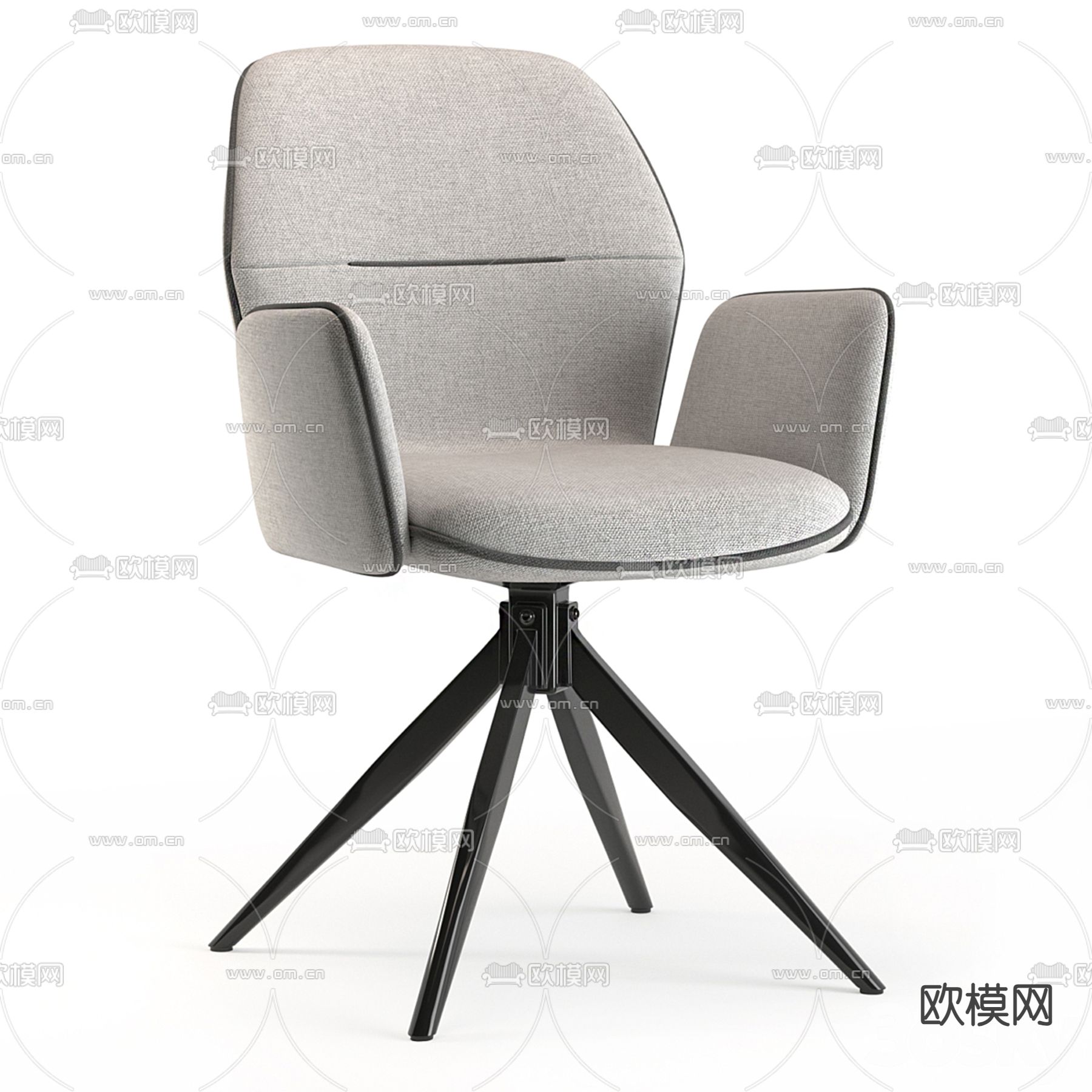 DIVAN.RU现代 布艺办公椅3d模型下载（渲染图1）