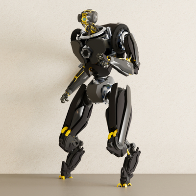  潮玩 智能机器人 玩具机器人 手办su模型 