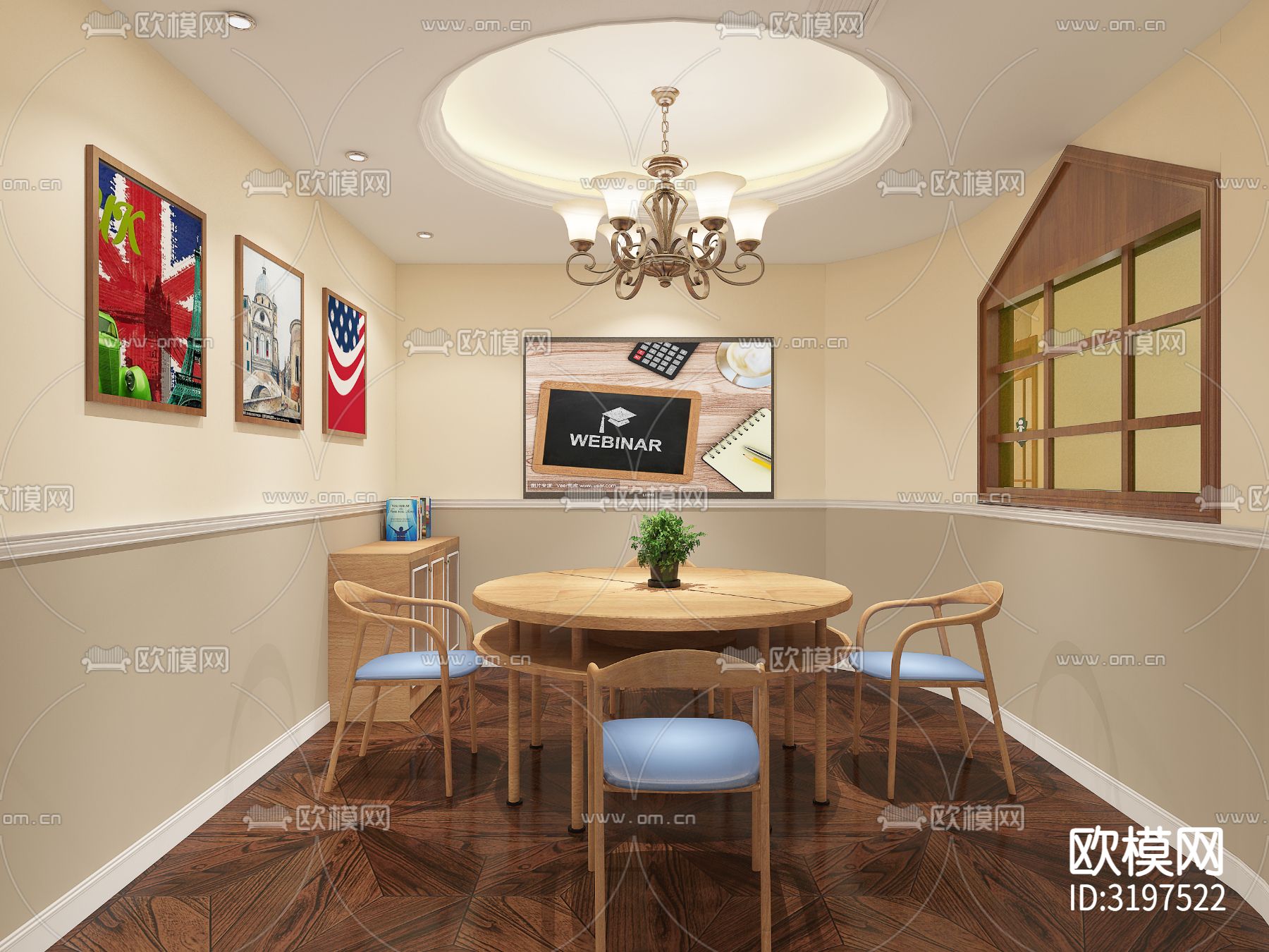 教育机构 幼儿园装修效果图下载（渲染图6）