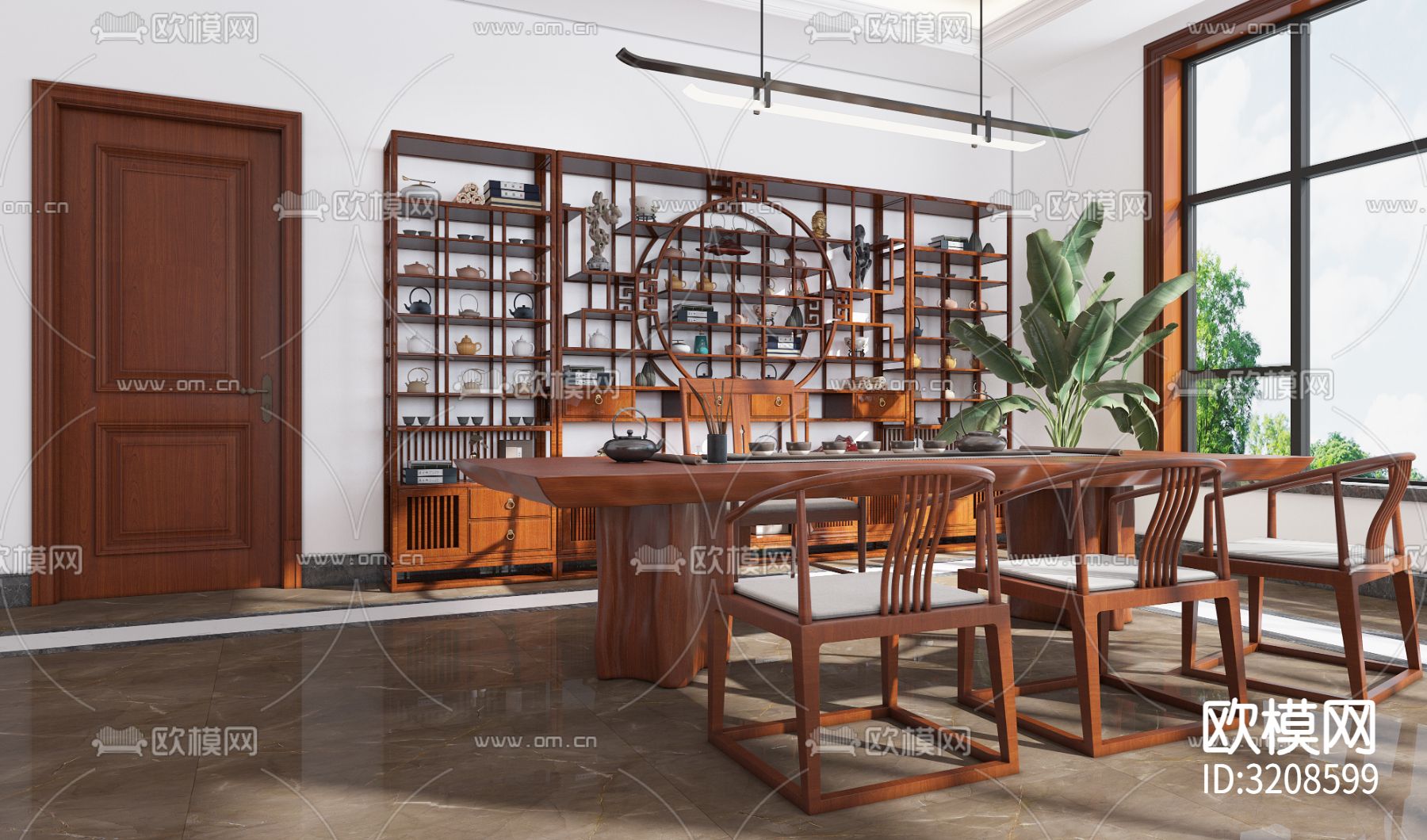 董事长办公室装修效果图下载（渲染图5）