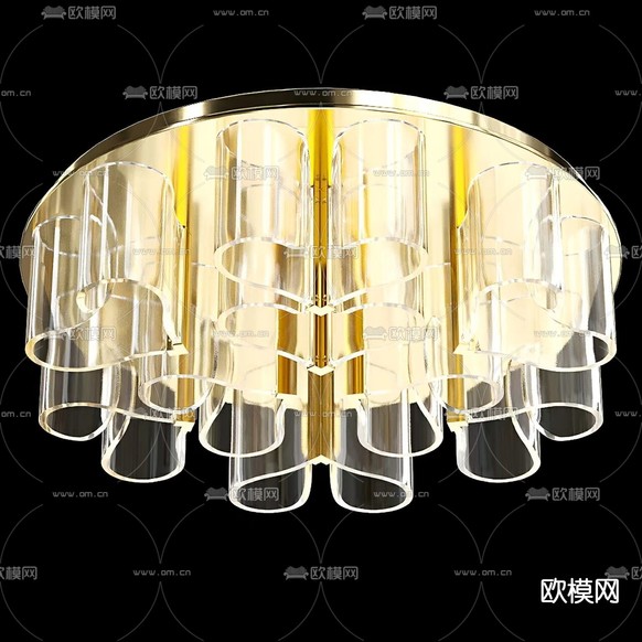 HEARTS 吸顶灯3d模型下载(渲染图2)