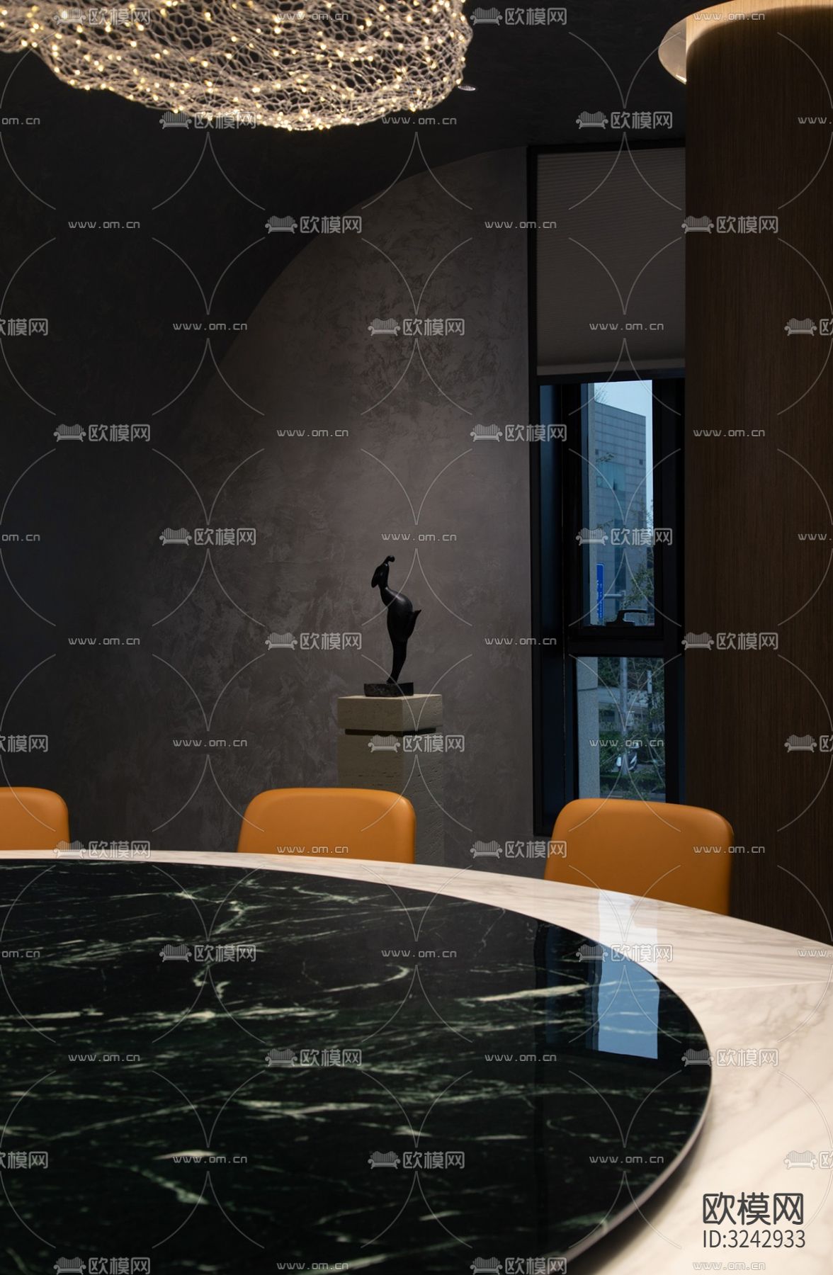 现代中餐厅装修效果图下载（渲染图10）