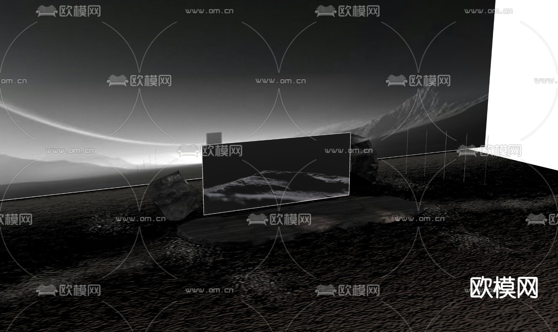 直播现场 直播间 发布会3d模型下载（渲染图2）