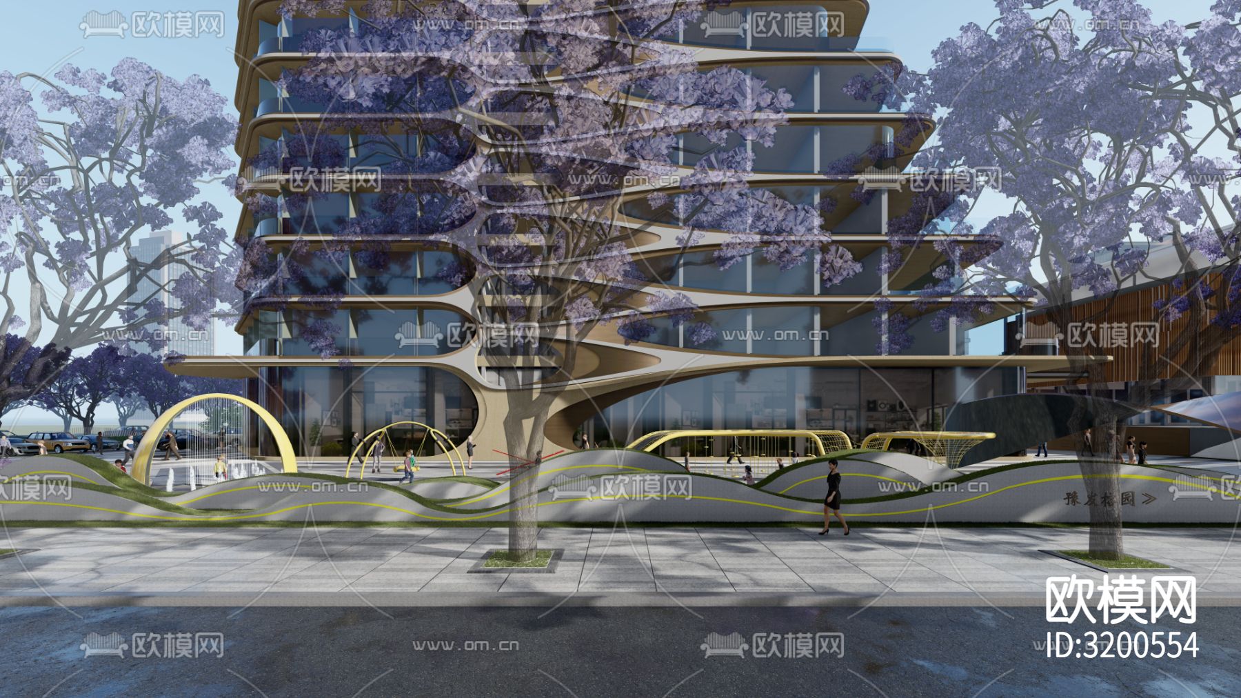 商业街装修效果图下载（渲染图7）