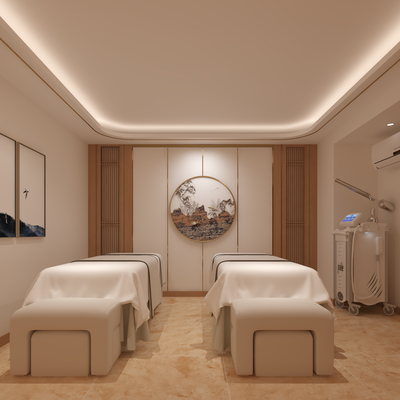  新中式美容SPAsu模型 