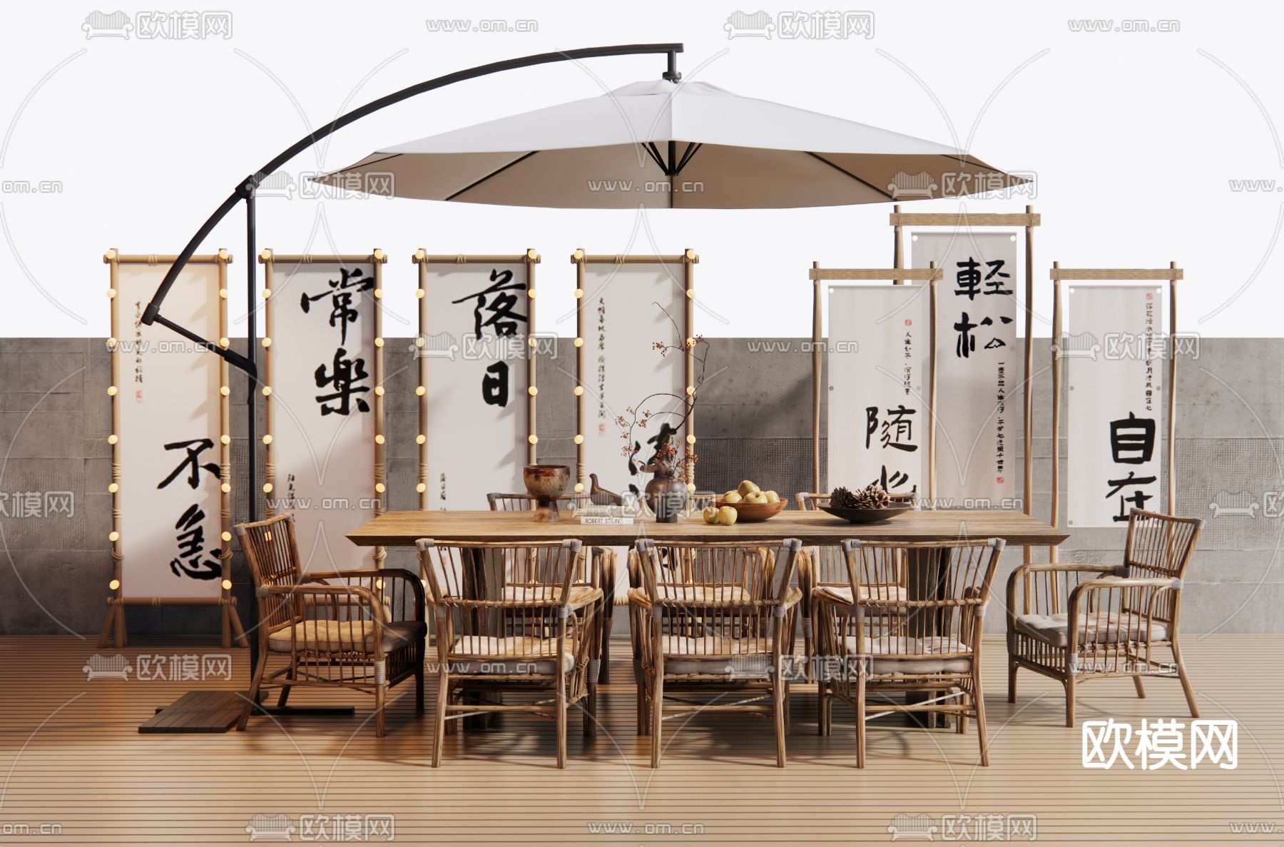 露营桌椅 户外桌椅3d模型下载