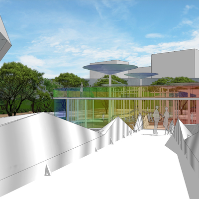  示范区 售楼部 先行区su模型 