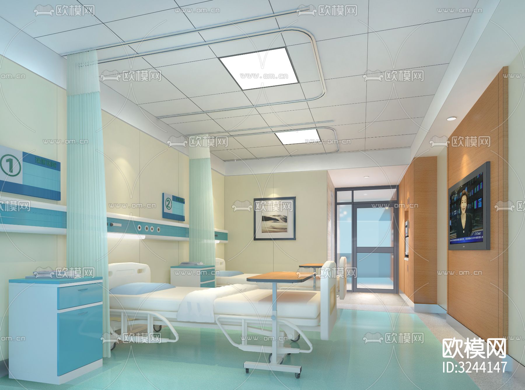 医疗医院装修效果图下载（渲染图4）
