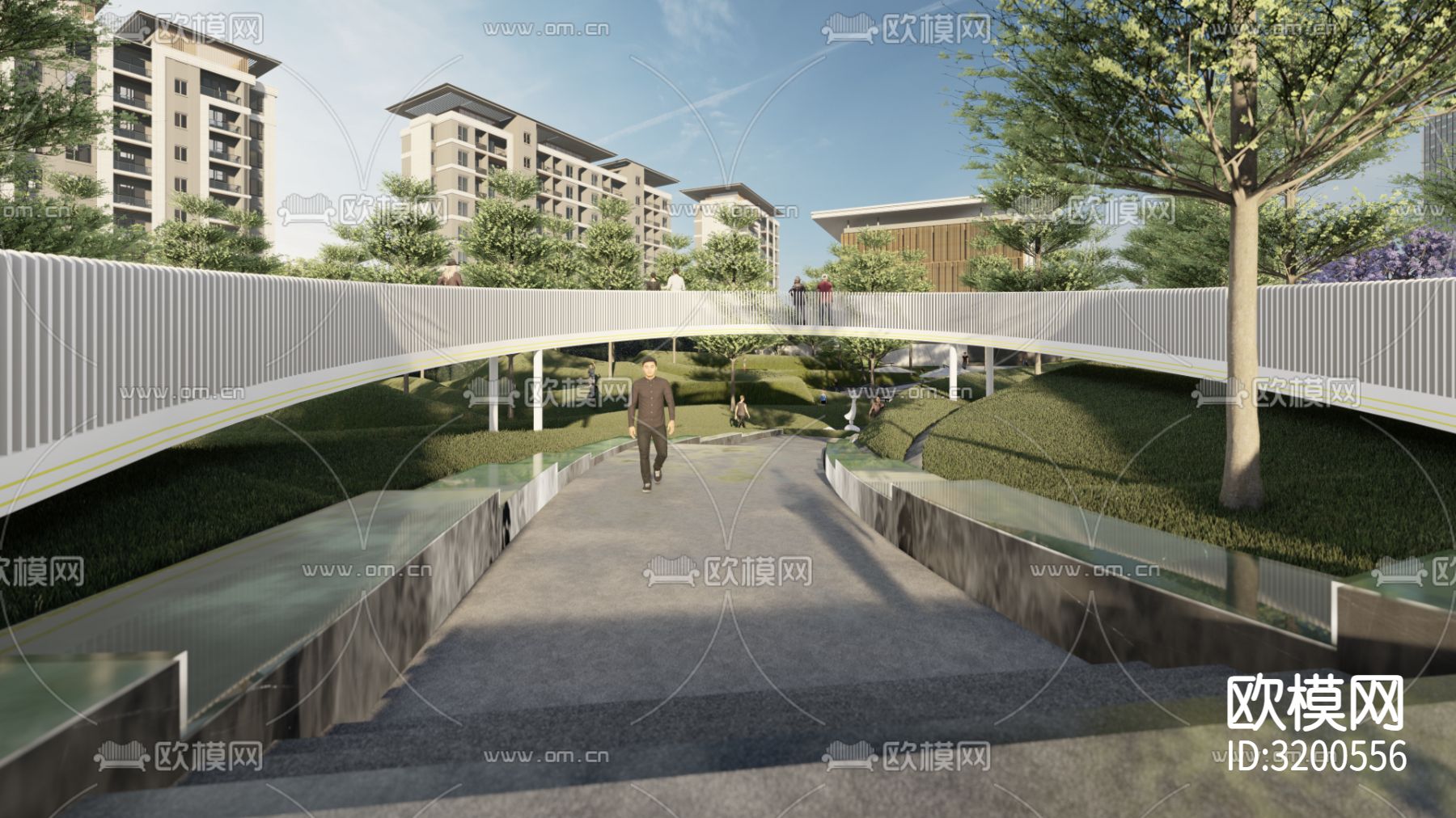 示范区小区装修效果图下载（渲染图4）