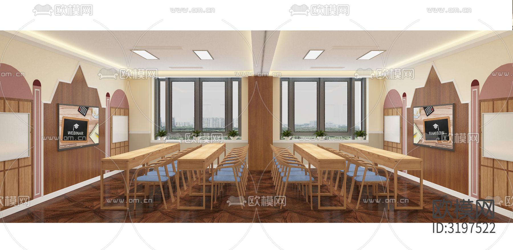 教育机构 幼儿园装修效果图下载（渲染图2）