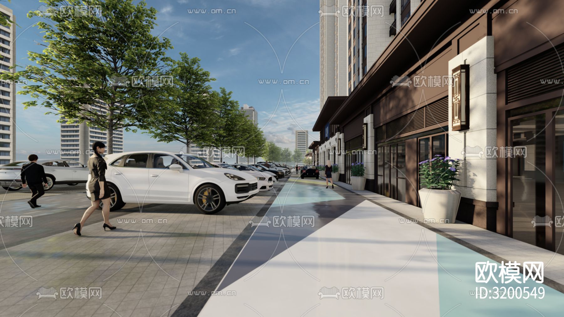 商业街装修效果图下载（渲染图7）