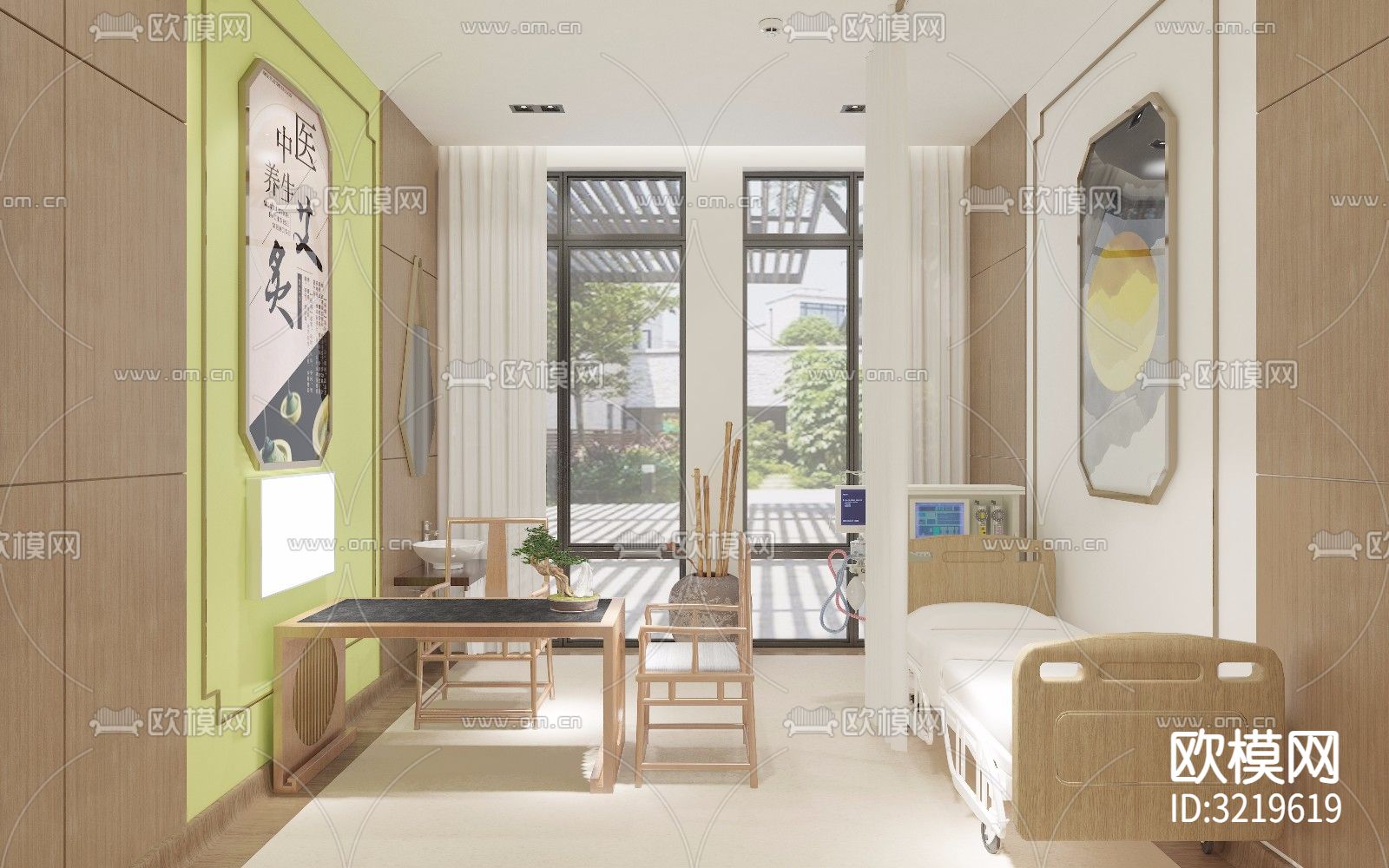 康复医疗医院装修效果图下载（渲染图8）