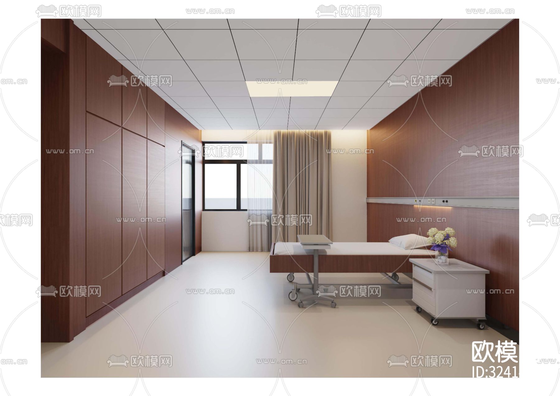 产科病房装修效果图下载（渲染图3）
