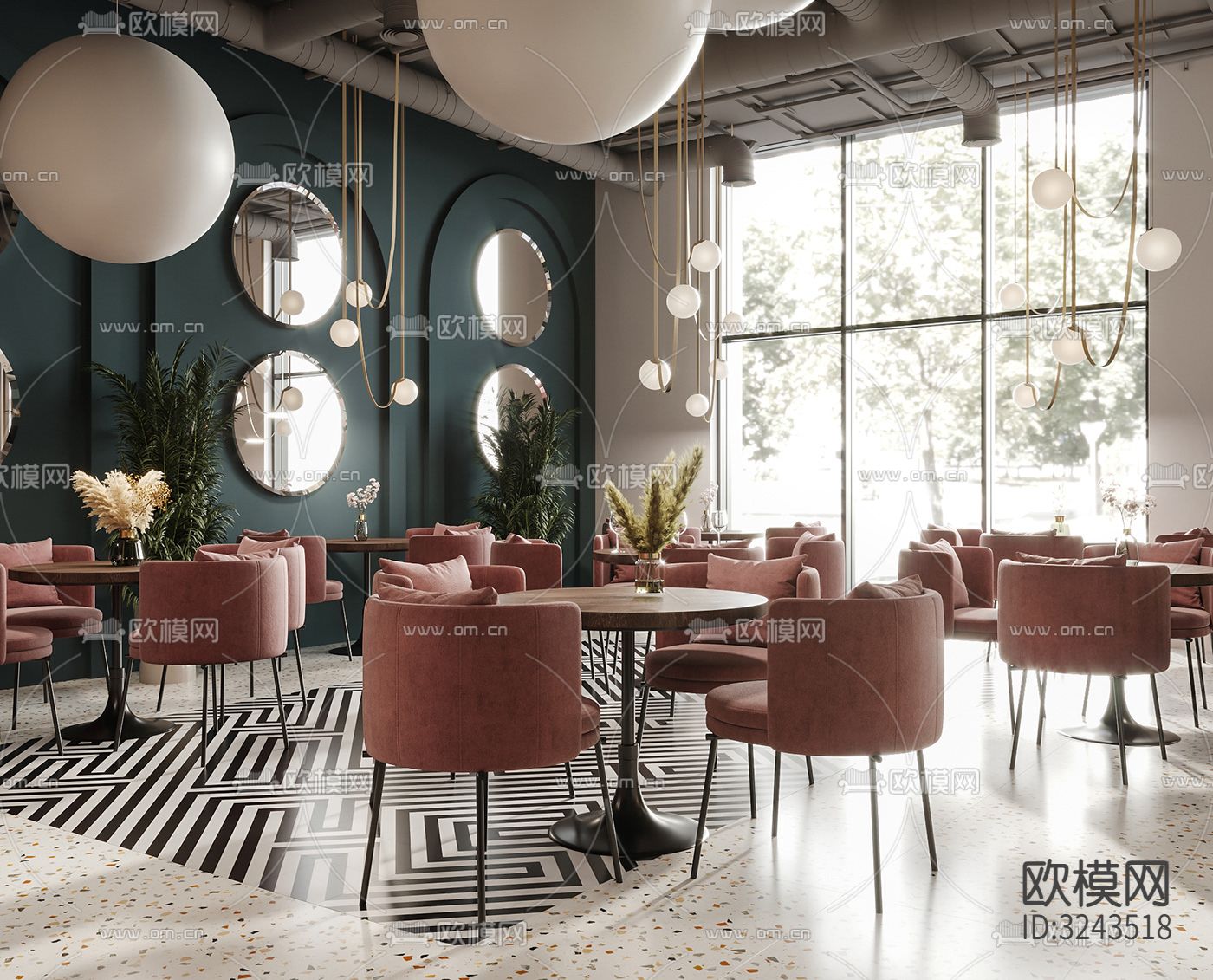 现代蛋糕甜品店装修效果图下载（渲染图19）