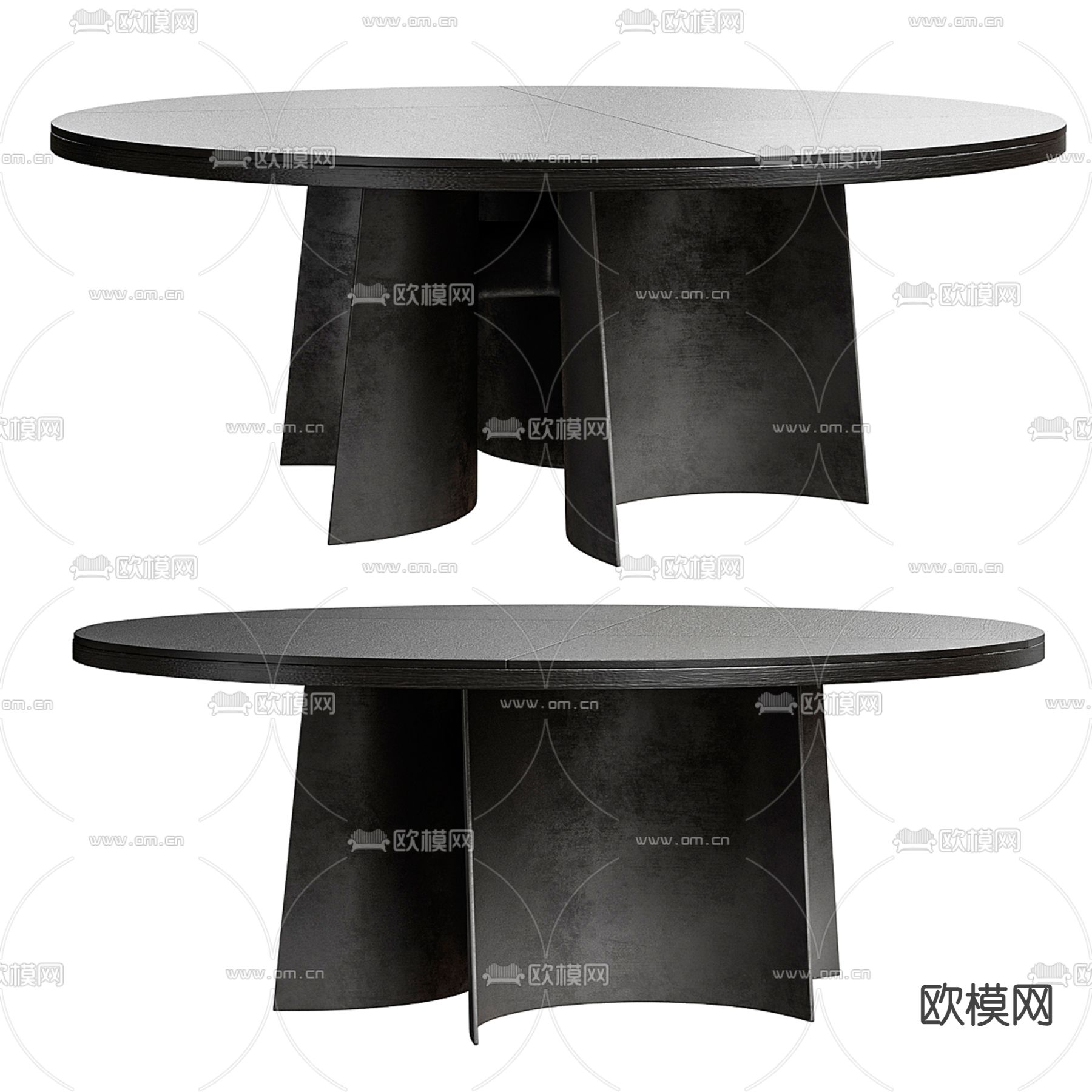 Poliform 圆形餐桌3d模型下载（渲染图1）