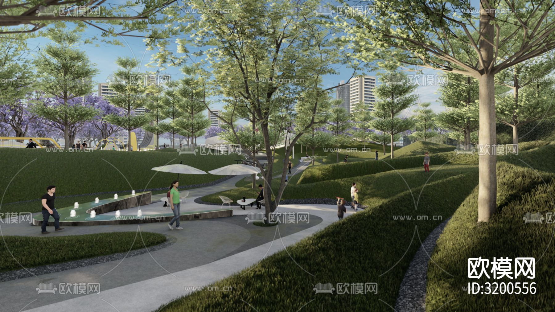 示范区小区装修效果图下载（渲染图6）