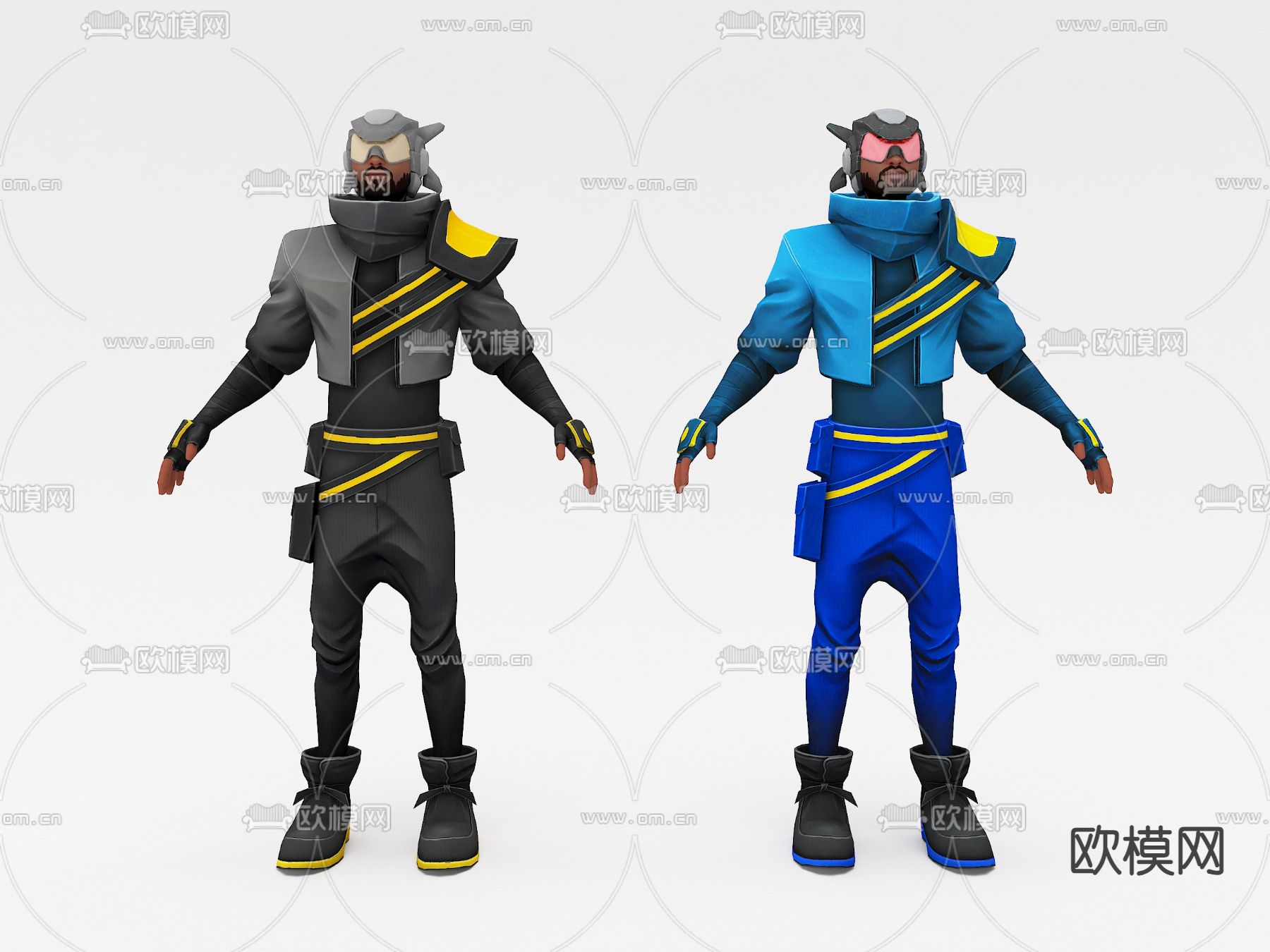 现代威尔史密斯 游戏角色3d模型下载