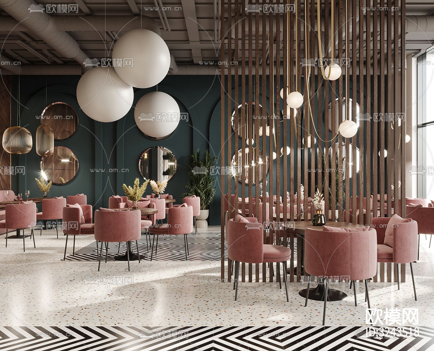 现代蛋糕甜品店装修效果图下载（渲染图18）