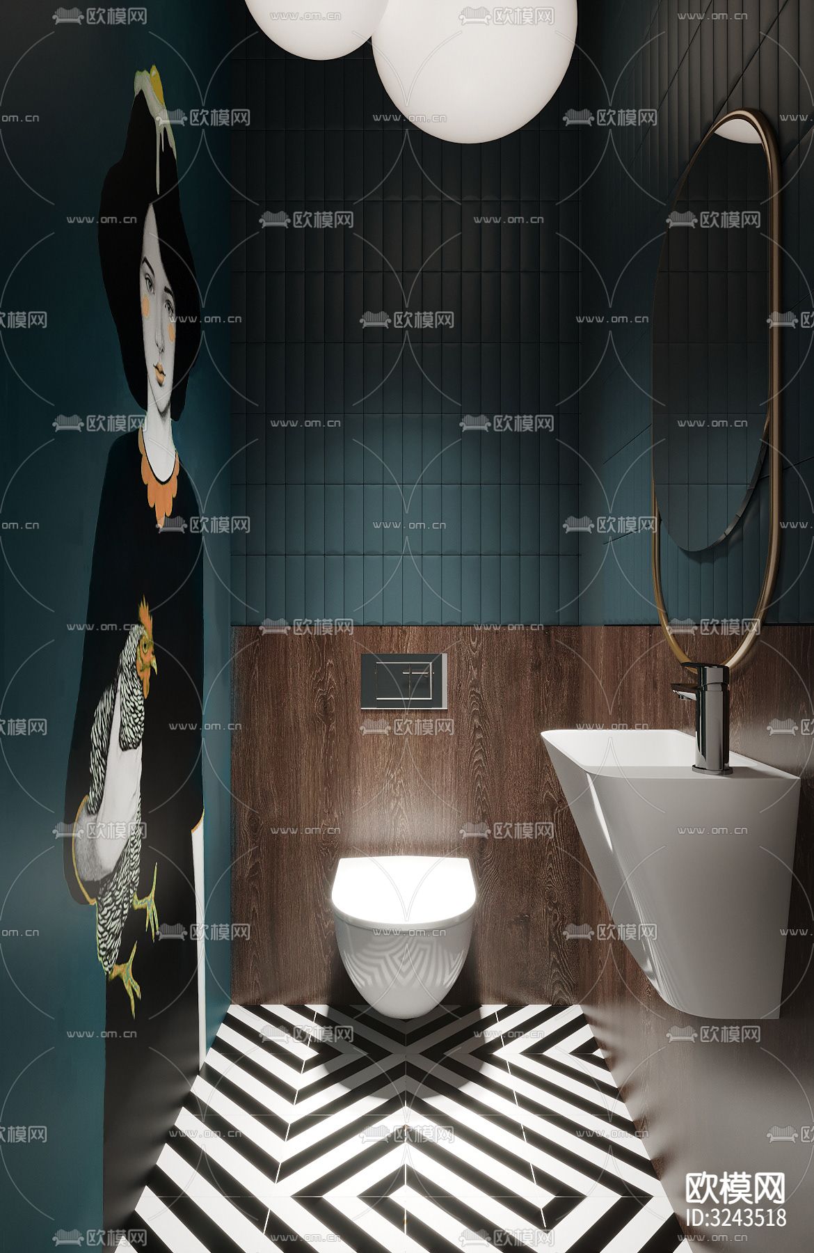 现代蛋糕甜品店装修效果图下载（渲染图8）