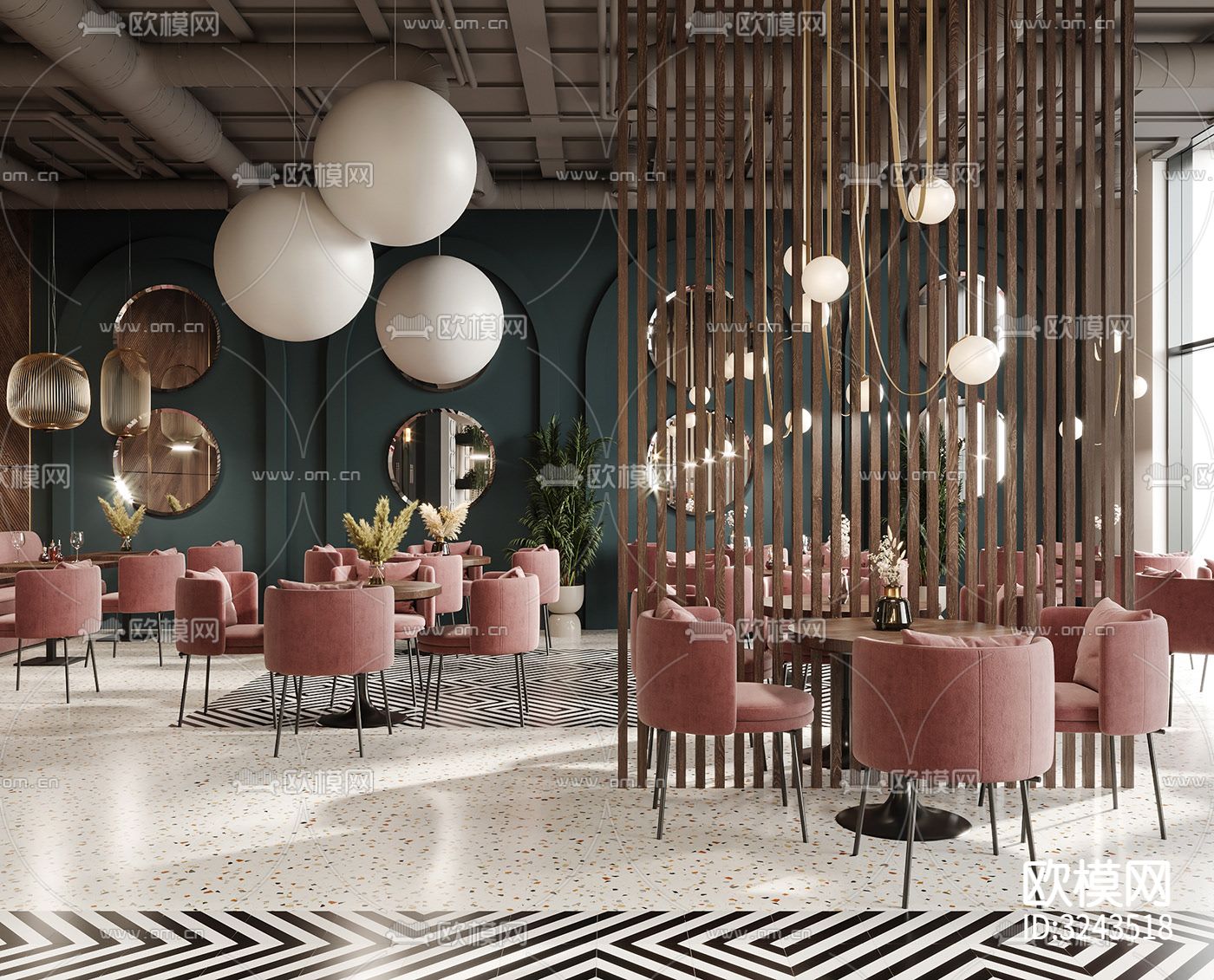 现代蛋糕甜品店装修效果图下载（渲染图10）