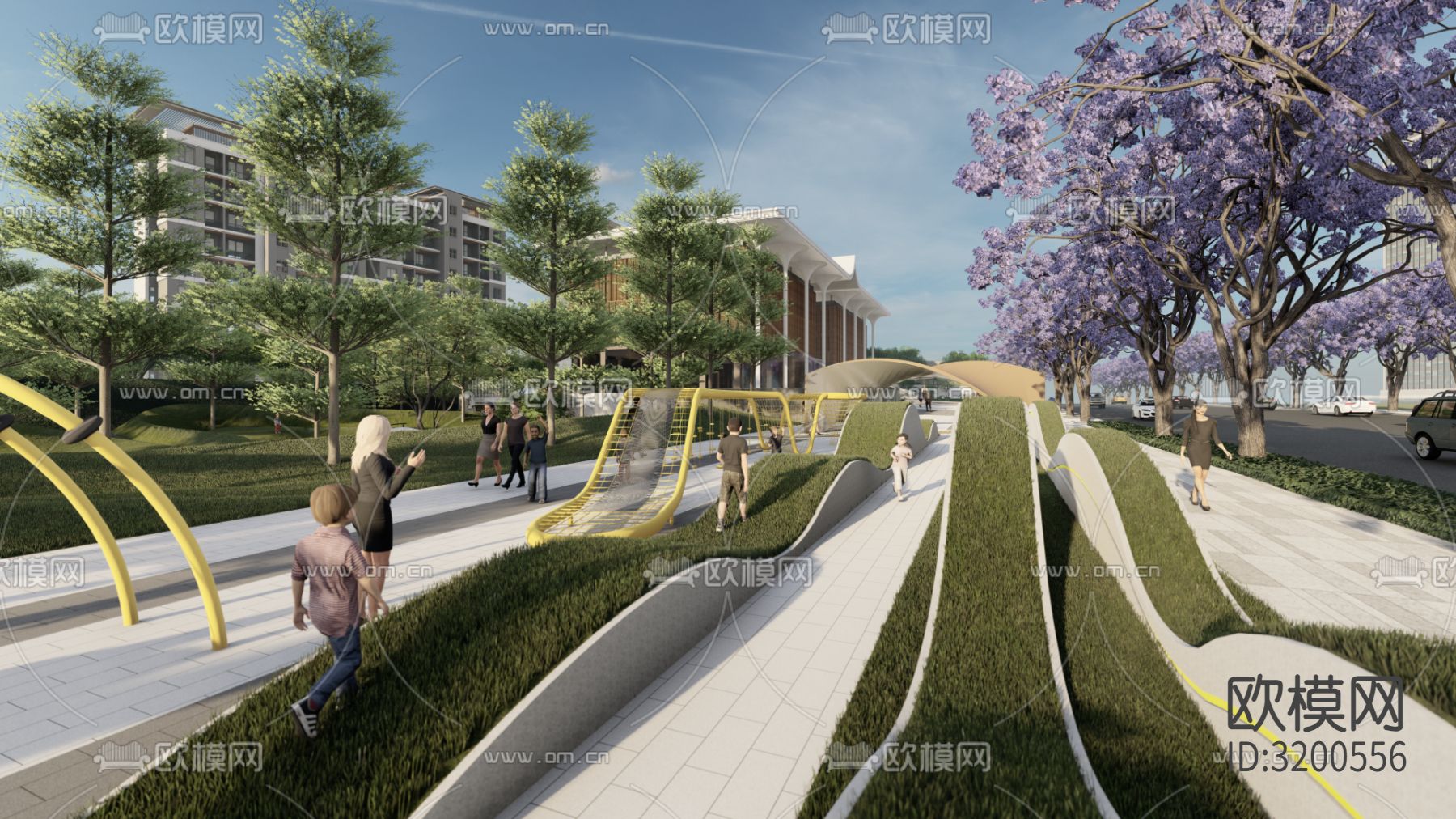 示范区小区装修效果图下载（渲染图9）