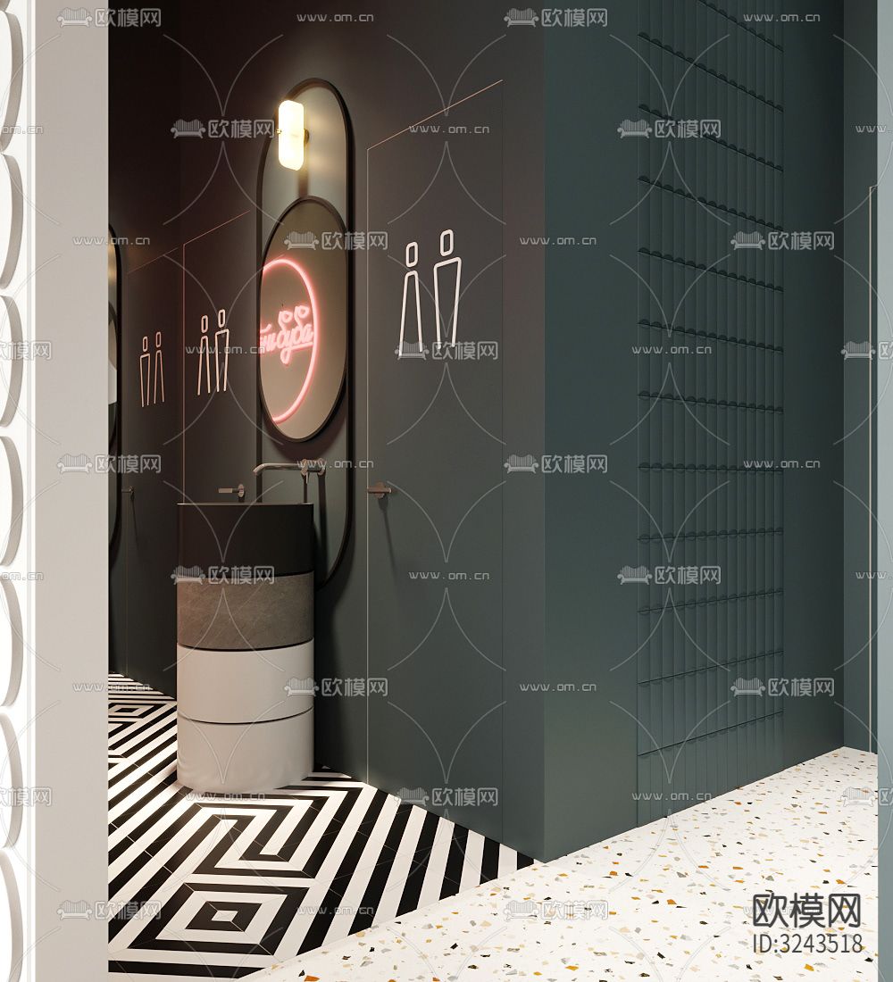 现代蛋糕甜品店装修效果图下载（渲染图15）