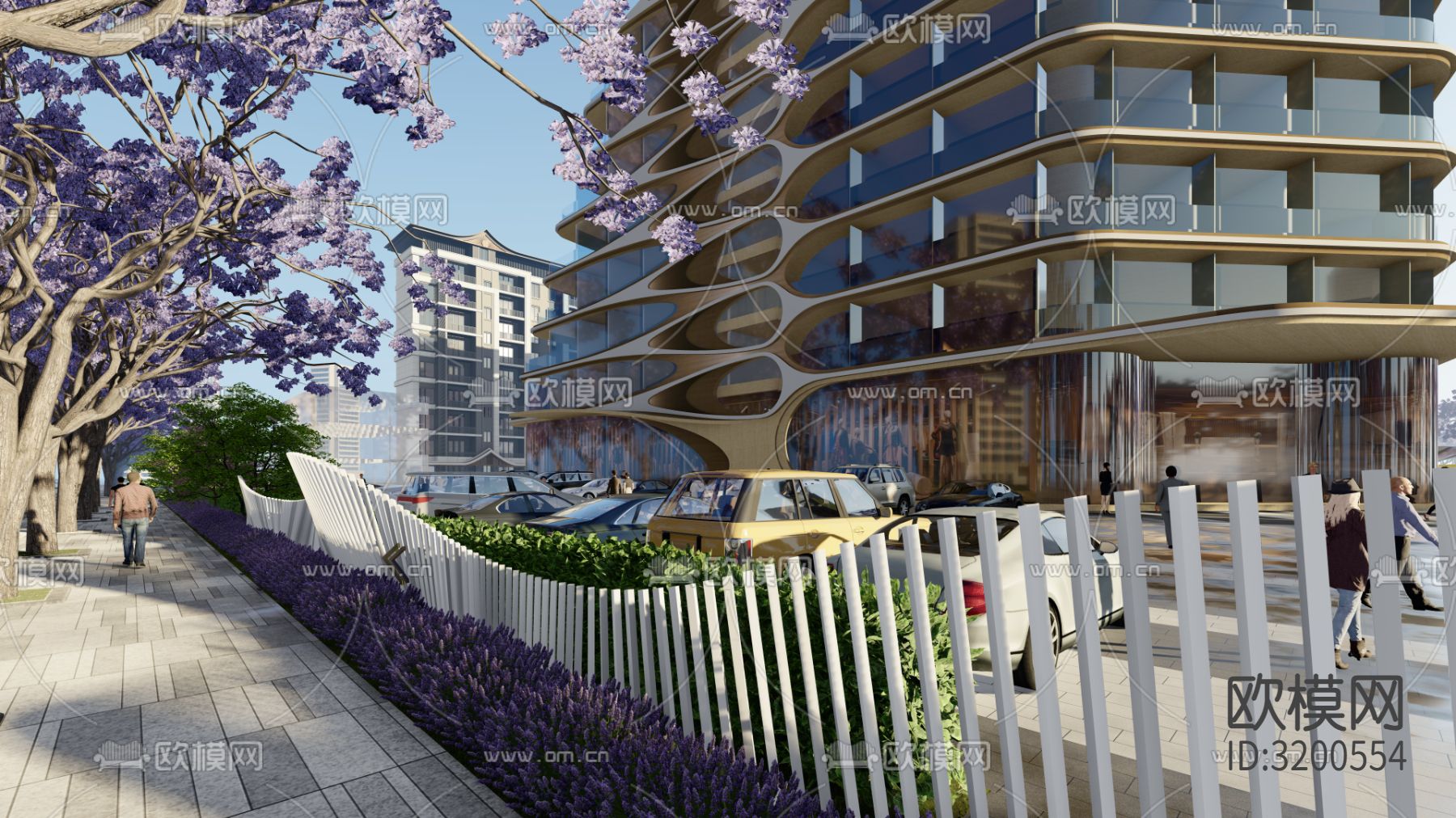 商业街装修效果图下载（渲染图2）