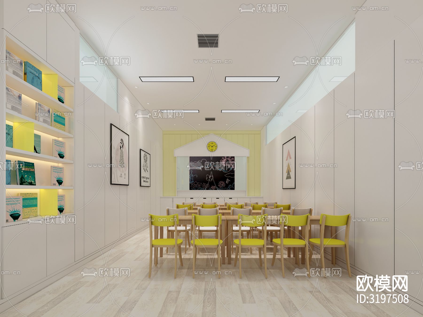 教育机构 幼儿园装修效果图下载（渲染图6）