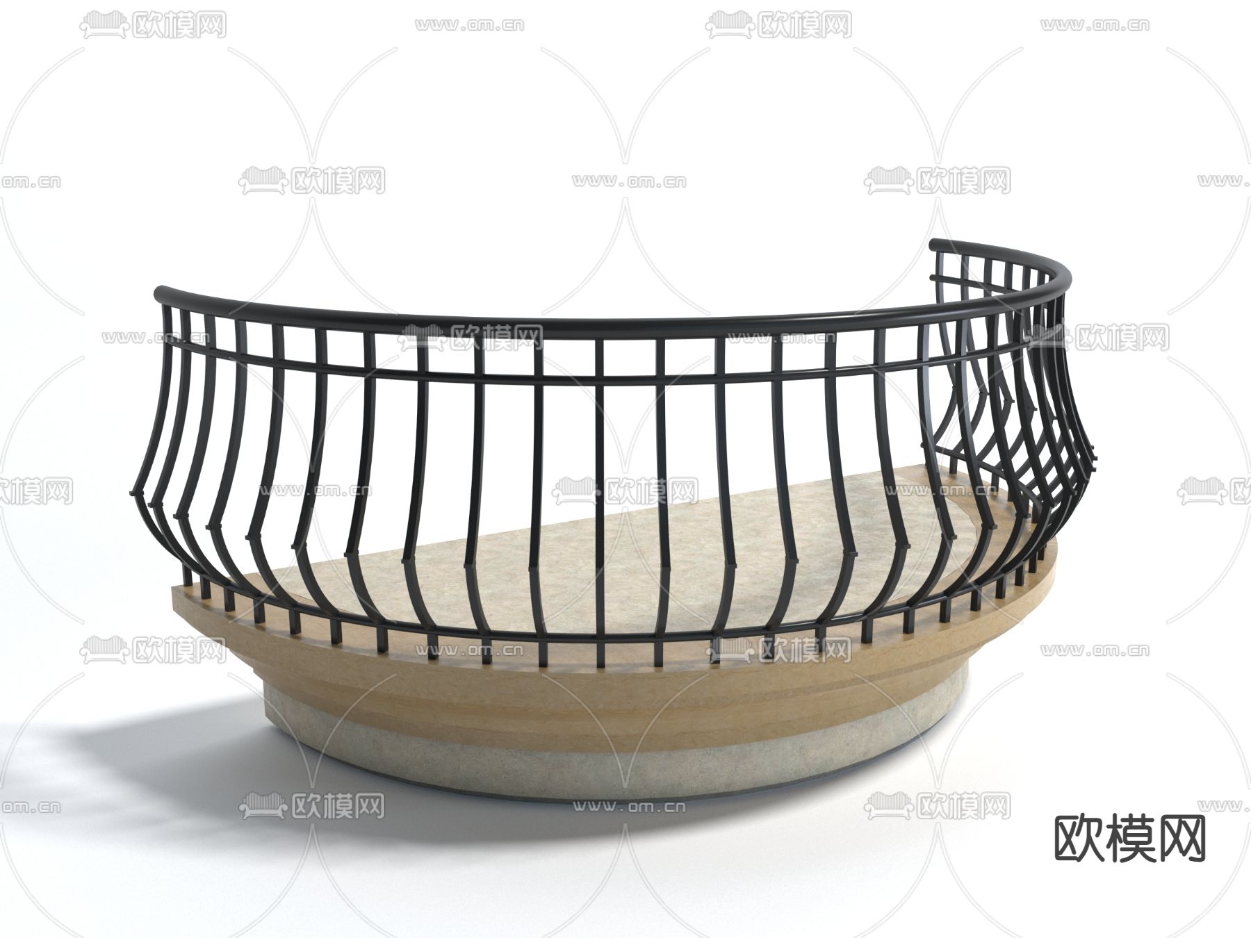 栏杆 围栏 护栏3d模型下载