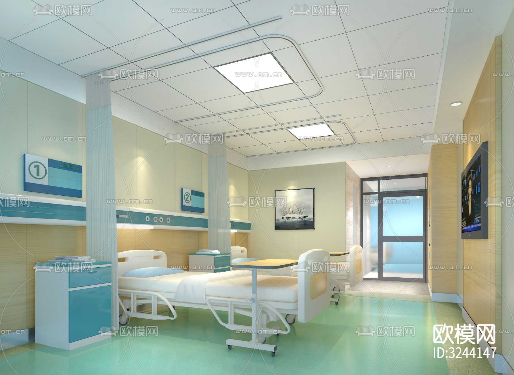 医疗医院装修效果图下载（渲染图8）