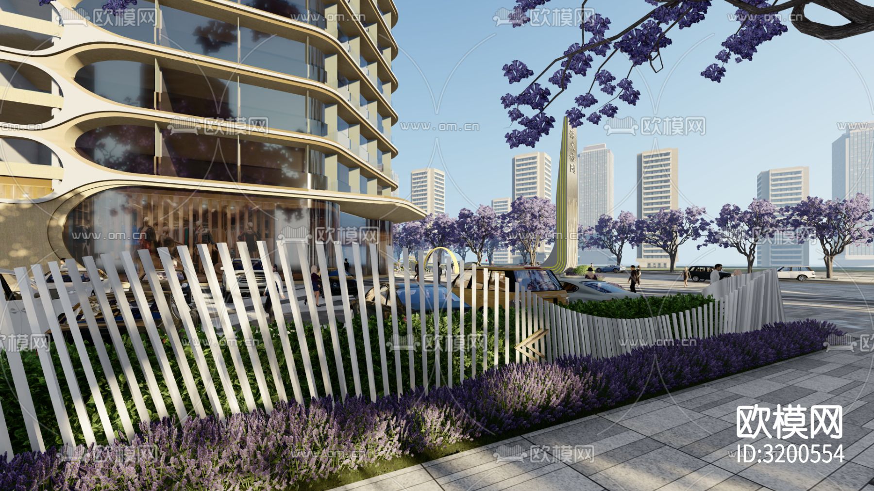 商业街装修效果图下载（渲染图4）