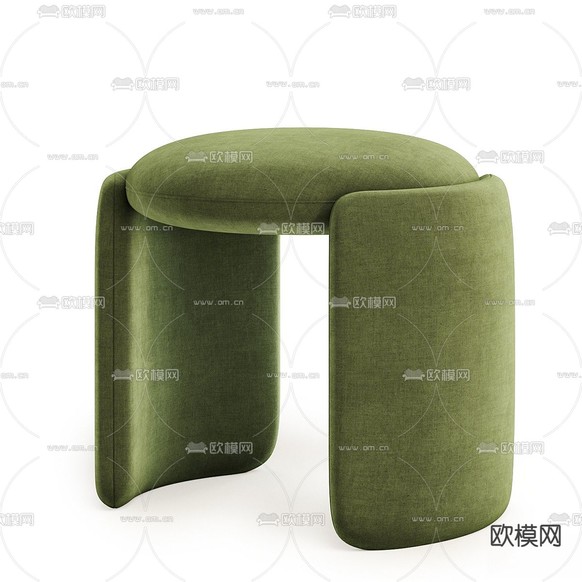凳子 沙发凳 矮凳3d模型下载(渲染图3)