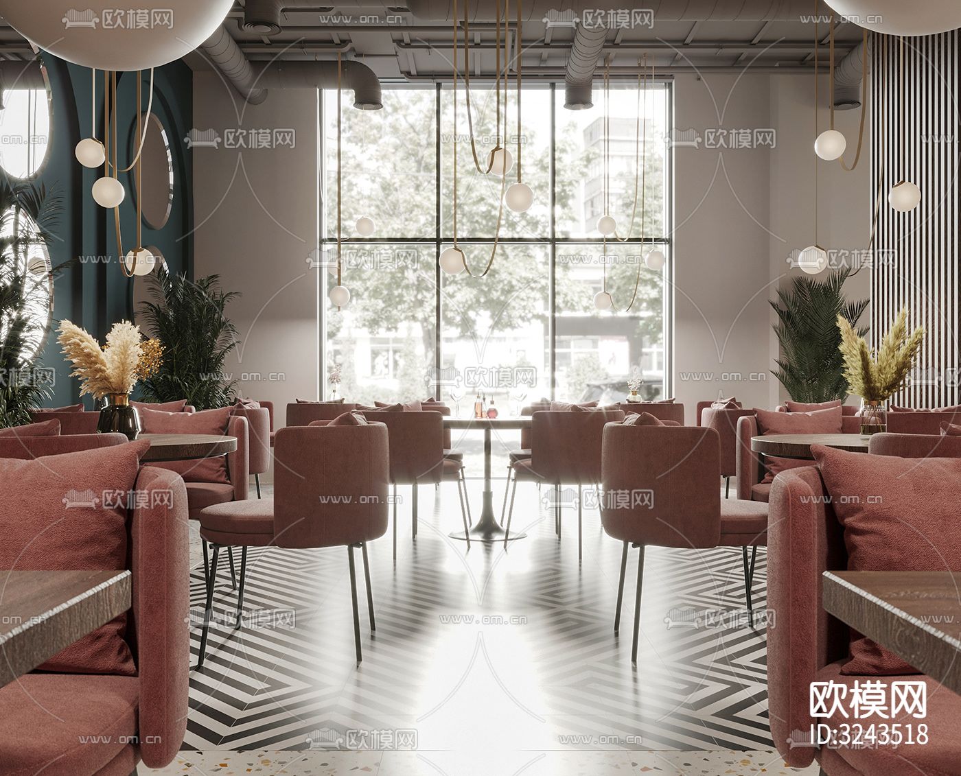 现代蛋糕甜品店装修效果图下载（渲染图20）