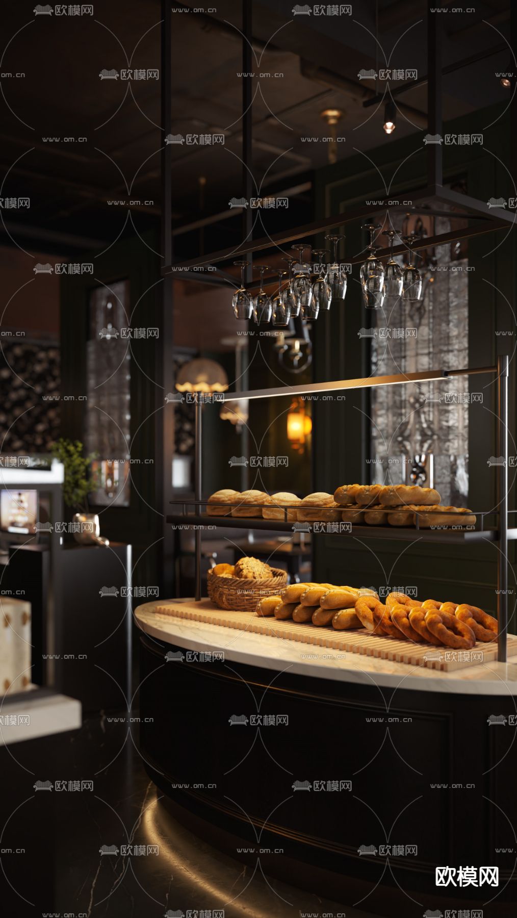 自助甜品台 自助餐台3d模型下载