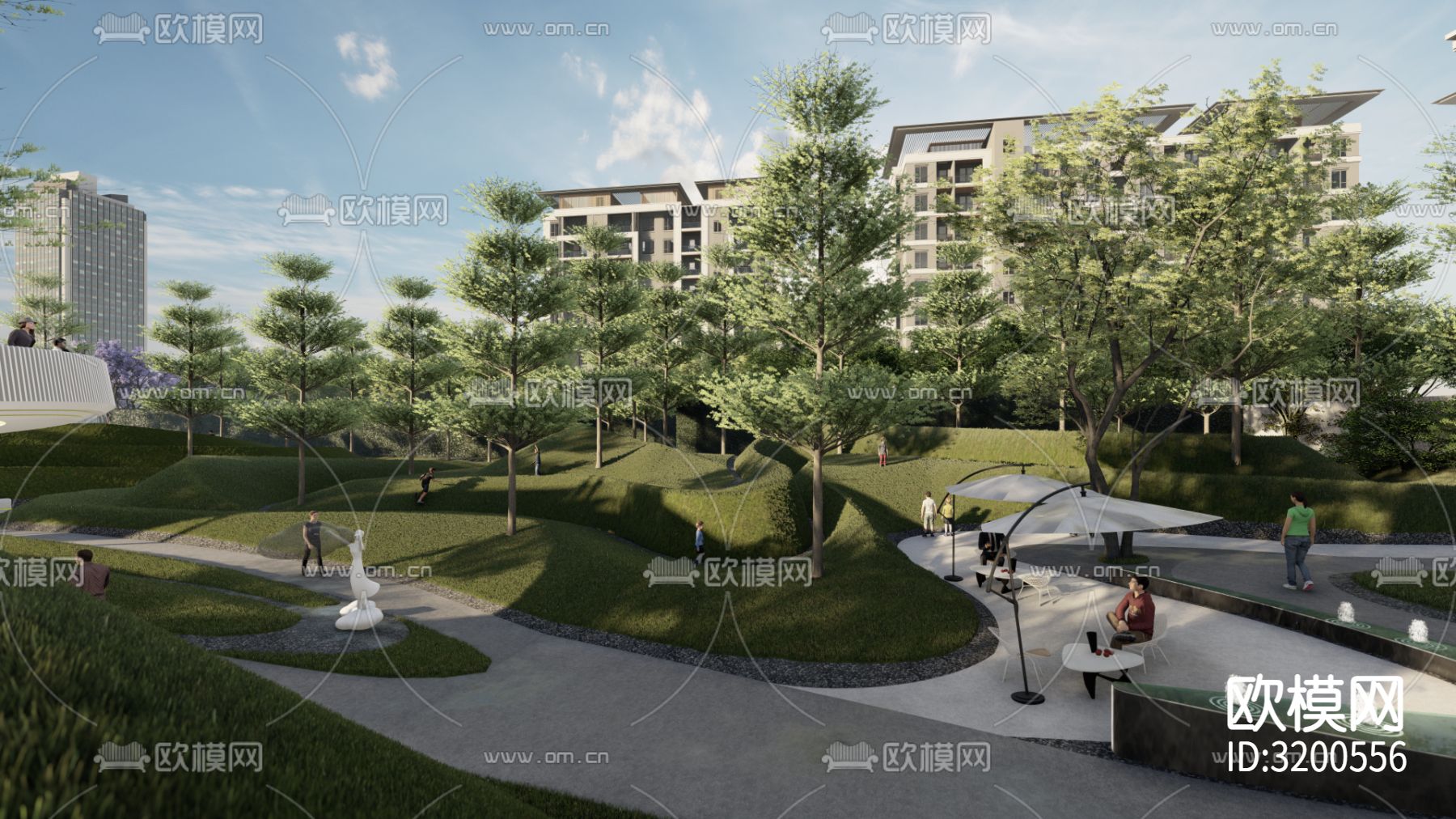 示范区小区装修效果图下载（渲染图5）