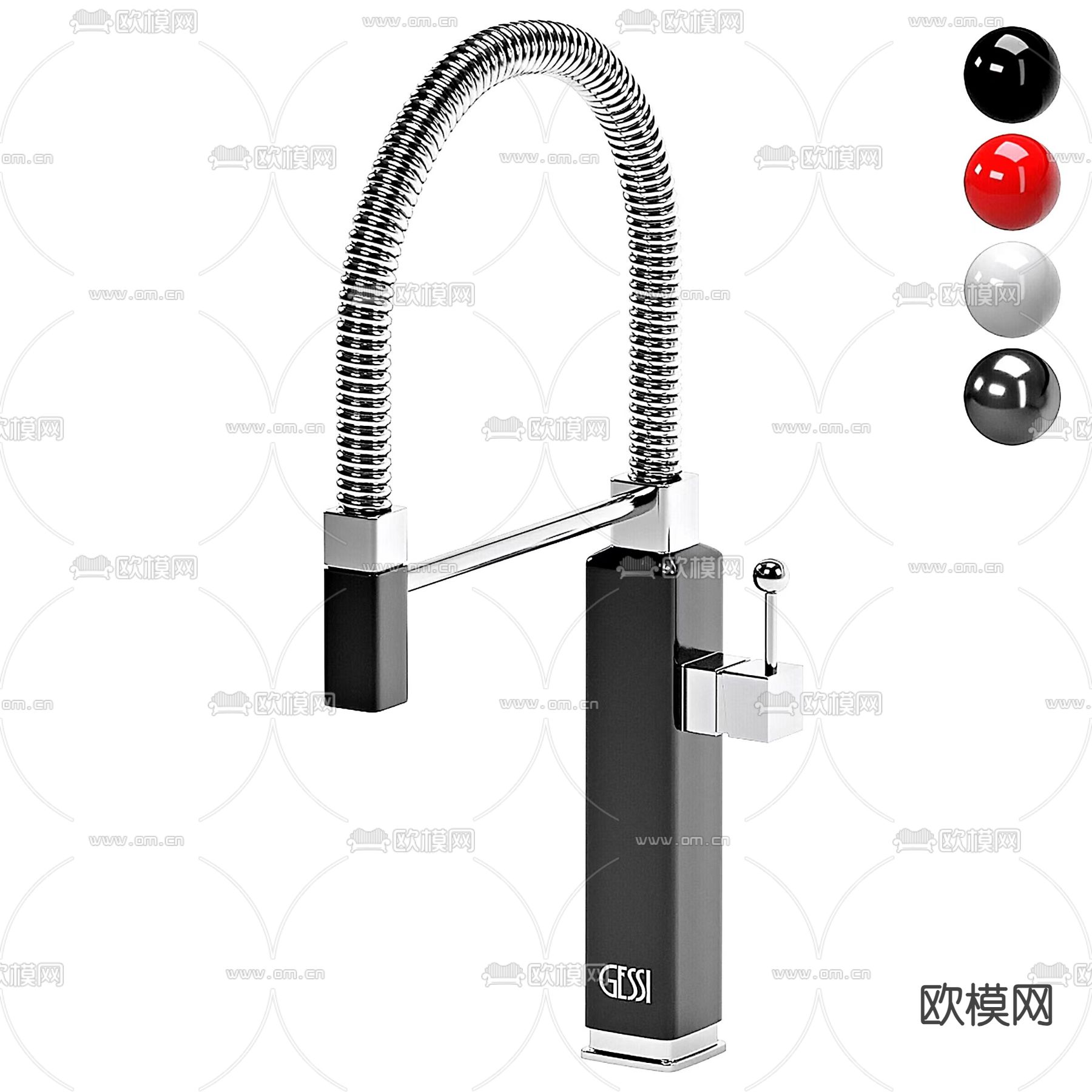 GESSI 水龙头3d模型下载（渲染图1）