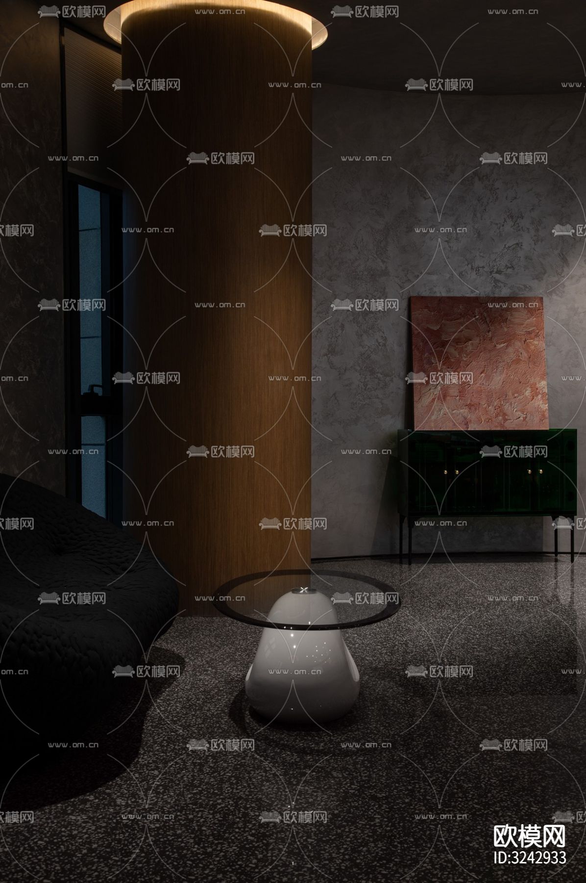 现代中餐厅装修效果图下载（渲染图7）