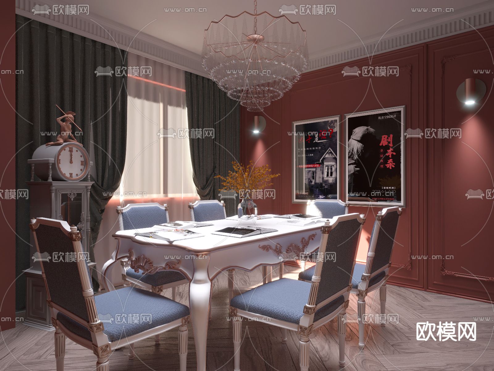 欧式剧本杀3d模型下载