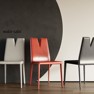 皮革椅子 餐椅su模型